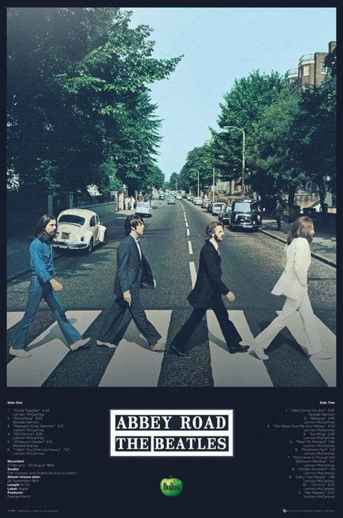 GBeye The Beatles Abbey Road Tracks Póster 61x91,5cm | Yourdecoration.es