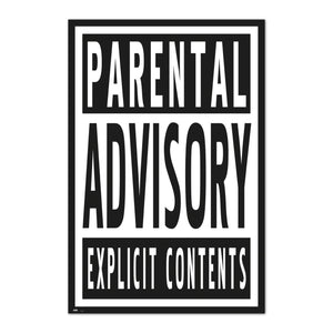 Grupo Erik GPE4148 Parental Advisory Vertical Póster 61X91,5cm | Yourdecoration.es