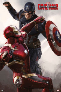 Grupo Erik GPE4985 Captain America Civil War Cap Vs Iron Man Póster 61X91,5cm | Yourdecoration.es