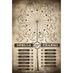 Grupo Erik GPE5160 Harry Potter Spells And Charms Póster 61X91,5cm | Yourdecoration.es