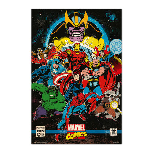 Grupo Erik GPE5264 Marvel Comics Infinity Retro Póster 61X91,5cm | Yourdecoration.es