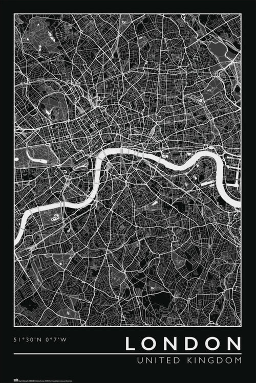 Grupo Erik Gpe5634 London City Map Póster 61x91 5cm | Yourdecoration.es