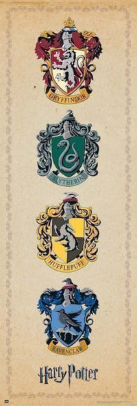 Grupo Erik PPGE8032 Harry Potter House Crests Póster 53X158cm | Yourdecoration.es