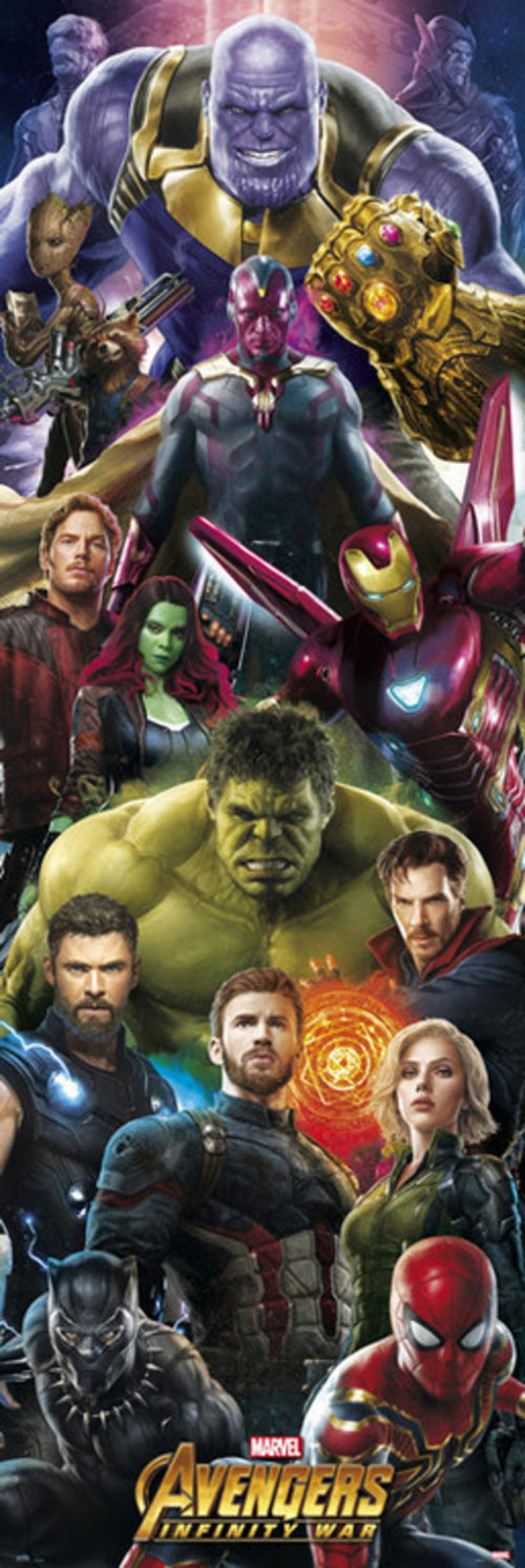 Grupo Erik PPGE8048 Marvel Avengers Infinity War Póster 53X158cm | Yourdecoration.es