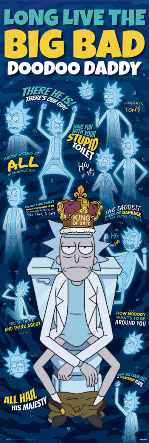 Grupo Erik PPGE8081 Rick And Morty Doodoo Daddy Póster 53X158cm | Yourdecoration.es