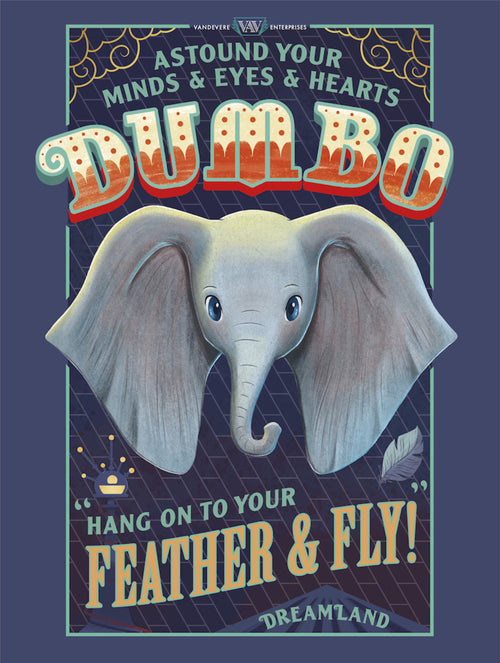 Grupo Erik Disney Dumbo Feather And Fly Reproducción de arte 30X40cm | Yourdecoration.es