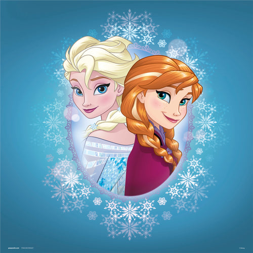 Grupo Erik Disney Frozen Anna En Elsa Reproducción de arte 30X30cm | Yourdecoration.es