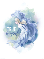 Grupo Erik Disney Frozen Ii Elsa And Horse True To Myself Reproducción de arte 30X40cm | Yourdecoration.es