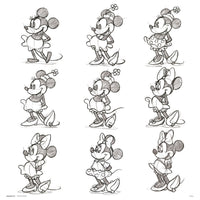 Grupo Erik Disney Minnie Sketch Reproducción de arte 30X30cm | Yourdecoration.es