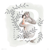 Grupo Erik Disney The Jungle Book Reproducción de arte 30X30cm | Yourdecoration.es