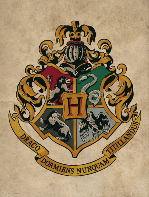 Grupo Erik Harry Potter Hogwarts Crest Reproducción de arte 30X40cm | Yourdecoration.es