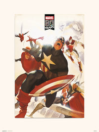 Grupo Erik Marvel 80 Years Avengers Reproducción de arte 30X40cm | Yourdecoration.es