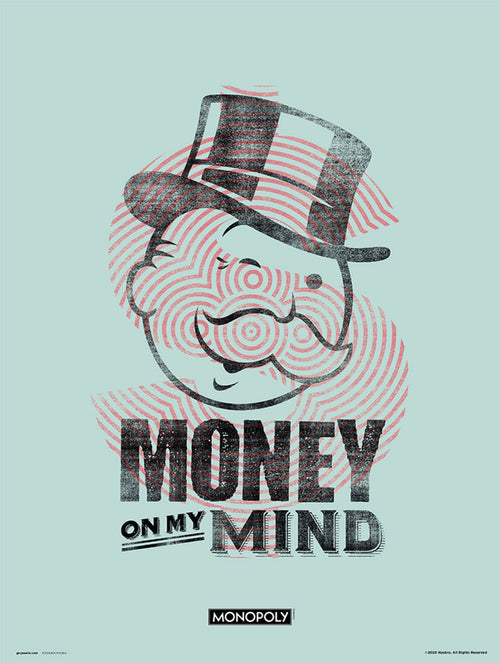 Grupo Erik Monopoly Money On My Mind Reproducción de arte 30X40cm | Yourdecoration.es