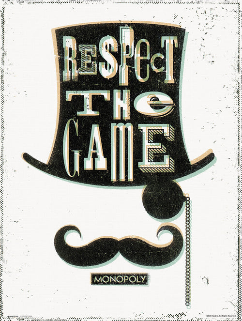 Grupo Erik Monopoly Respect The Game Reproducción de arte 30X40cm | Yourdecoration.es