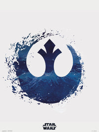Grupo Erik Star Wars Episode Ix Rebel Logo Reproducción de arte 30X40cm | Yourdecoration.es