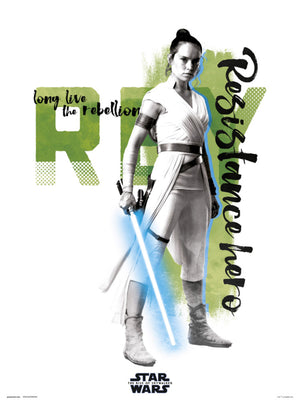 Grupo Erik Star Wars Episode Ix Rey Resistance Hero Reproducción de arte 30X40cm | Yourdecoration.es