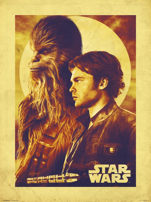 Grupo Erik Star Wars Solo Han And Chewie Reproducción de arte 30X40cm | Yourdecoration.es