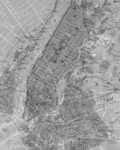 p033 vd2 komar nyc map Fotomural Tejido No Tejido 200x250cm 2 Tiras | Yourdecoration.es