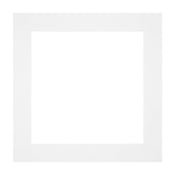Paspartú Tamaño del Marco 20x20 cm - Tamaño de la Foto 15x15 cm - Blanco