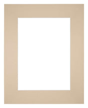 Paspartú Tamaño del Marco 20x25 cm - Tamaño de la Foto 13x18 cm - Beige