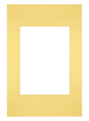 Paspartú Tamaño del Marco 20x30 cm - Tamaño de la Foto 13x18 cm - Amarillo