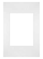 Paspartú Tamaño del Marco 20x30 cm - Tamaño de la Foto 13x18 cm - Blanco