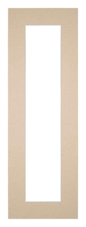 Paspartú 37,5x98 cm - Apertura de foto 25x85 cm - Beige - Para marcos y fotos