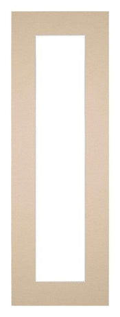 Paspartú 33x98 cm - Apertura de foto 20x80 cm - Beige - Para marcos y fotos