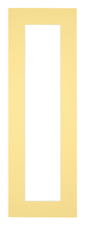 Paspartú Tamaño del Marco 33x98 cm - Tamaño de la Foto 20x80 cm - Amarillo