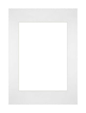 Paspartú Tamaño del Marco 21x29.7 cm A4 - Tamaño de la Foto 14.8x21 cm - Blanco