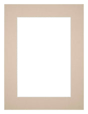 Paspartú 68x98 cm - Apertura de foto 60x90 cm - Beige - Para marcos y fotos