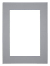 Paspartú 68x98 cm - Apertura de foto 60x90 cm - Gris - Para marcos y fotos