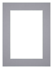 Paspartú 68x98 cm - Apertura de foto 60x90 cm - Gris - Para marcos y fotos