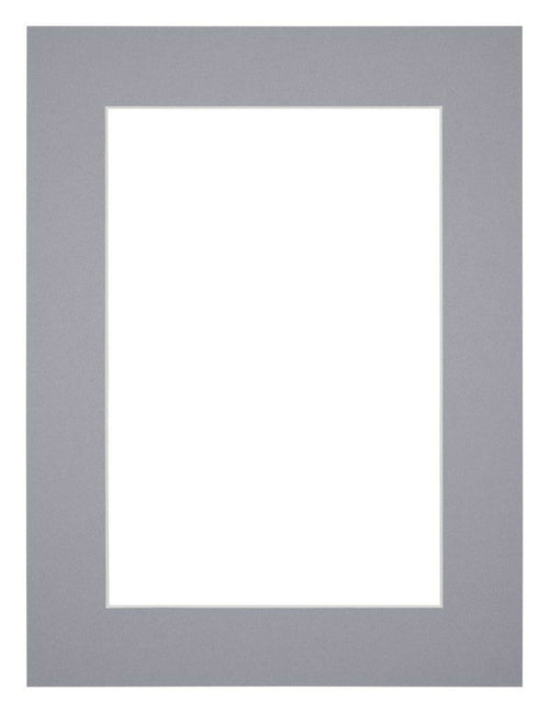 Paspartú 75x98 cm - Apertura de foto 60x85 cm - Gris - Para marcos y fotos