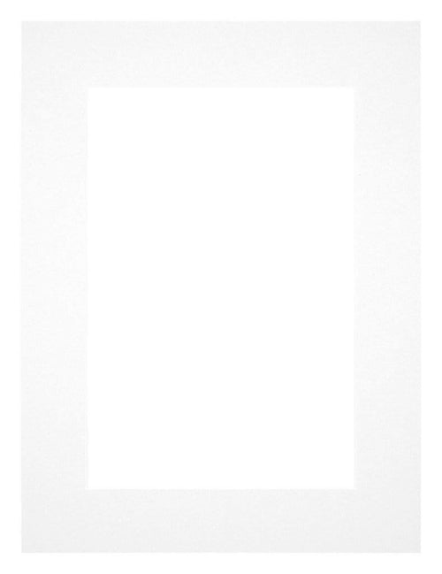 Paspartú 75x98 cm - Apertura de foto 60x80 cm - Blanco - Para marcos y fotos
