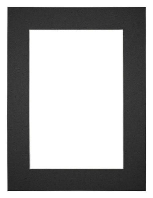 Paspartú 68x98 cm - Apertura de foto 60x90 cm - Negro - Para marcos y fotos