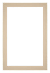 Paspartú 67x98 cm - Apertura de foto 55x85 cm - Beige - Para marcos y fotos