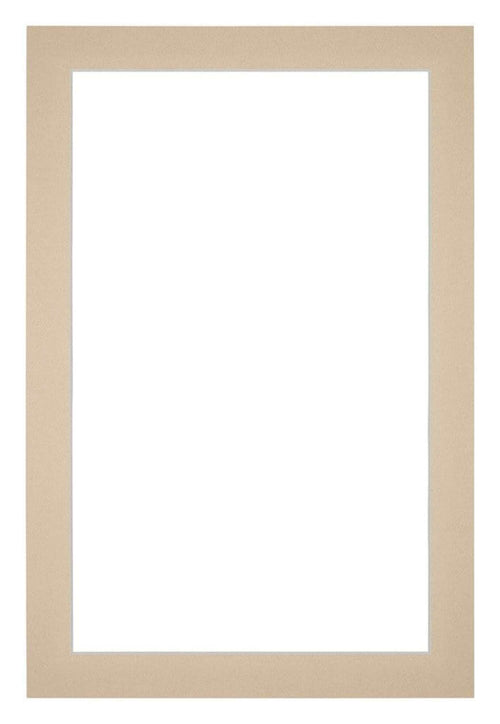 Paspartú 67x98 cm - Apertura de foto 55x85 cm - Beige - Para marcos y fotos