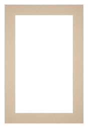 Paspartú Tamaño del Marco 20x30 cm - Tamaño de la Foto 15x20 cm - Beige
