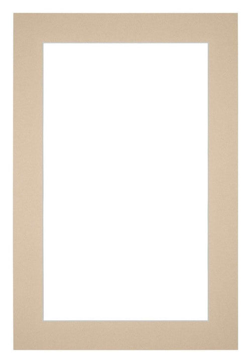 Paspartú Tamaño del Marco 20x30 cm - Tamaño de la Foto 15x20 cm - Beige
