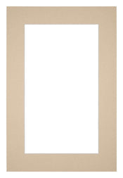 Paspartú Tamaño del Marco 20x30 cm - Tamaño de la Foto 10x20 cm - Beige