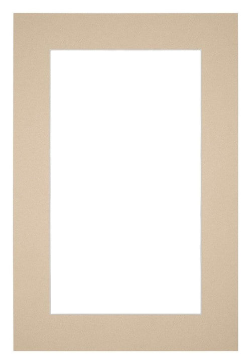 Paspartú 61x91,5 cm - Apertura de foto 50x80 cm - Beige - Para marcos y fotos
