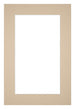 Paspartú 61x91,5 cm - Apertura de foto 50x80 cm - Beige - Para marcos y fotos