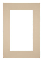 Paspartú 61x91,5 cm - Apertura de foto 50x70 cm - Beige - Para marcos y fotos