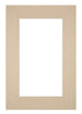 Paspartú 61x91,5 cm - Apertura de foto 50x70 cm - Beige - Para marcos y fotos