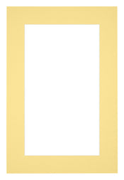 Paspartú Tamaño del Marco 36x48 cm - Tamaño de la Foto 20x30 cm - Amarillo