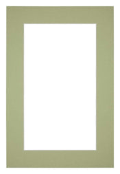 Paspartú Tamaño del Marco 20x30 cm - Tamaño de la Foto 10x20 cm - Menta Verde