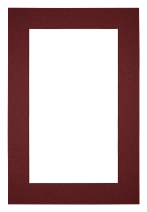 Paspartú 61x91,5 cm - Apertura de foto 50x80 cm - Vino Rojo - Para marcos y fotos