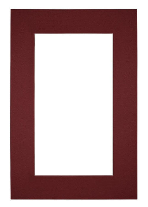 Paspartú 61x91,5 cm - Apertura de foto 50x70 cm - Vino Rojo - Para marcos y fotos