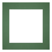 Paspartú 40x40 cm - Apertura de foto 20x20 cm - Bosque Verde - Para marcos y fotos